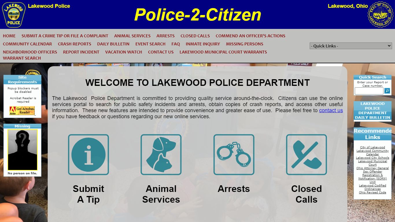 Lakewood Police Department, OH P2C
